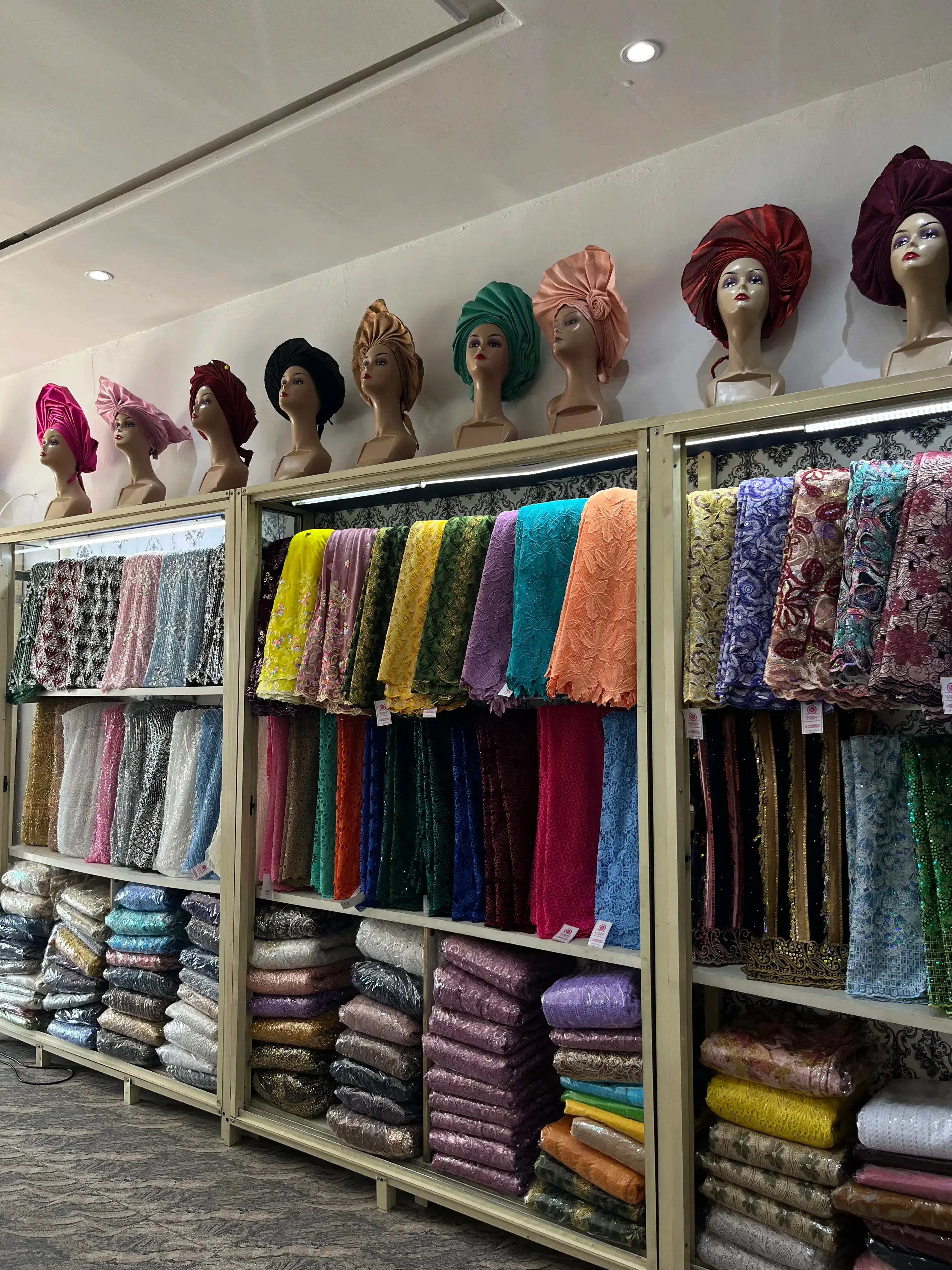 Goodness and Mercy Ventures luxury fabric display